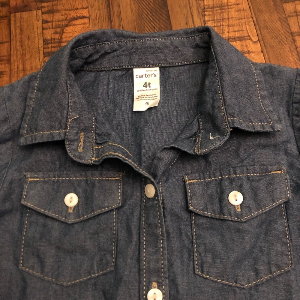 Carter’s Chambray Button-Front Shirt - Picture 3 of 6